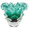 Blown Glass Vase, Model Traun (Green)   Hand-Blown Murano-Style Art Glass Centerpiece   Unique Table Display   Home or Wedding Decor   5.7 lbs   by Cristais Labone
