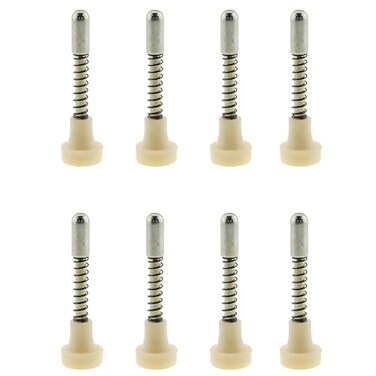 ZZHXSM 8PCS Spring Plunger Door Locks Cot Spring Locks Spring Latch Switches 55MM Plastic Handles for Cots Cupboards Pet Door Stops and Window Screens