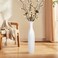 White Ceramic Tall Floor Vase,19.7 Inch Large Decorative Vase for Home Decor,Living Room,Bedroom,Bathroom,Kitchen,Centerpieces,Office,Minimalism Style Design for Pampas Grass Vase