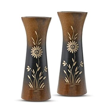 Aeravida Rich and Natural Flower Mango Tree Wood Flower Vase (2 PCS)   Modern Farmhouse Home D&Atilde;&copy;cor   Kitchen Bedroom Living Room Home Decoration