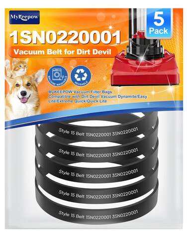MyKEEPOW Style 15 Replacement Belts for DirtDevil Style 15 Dynamite and Power Express Upright Vacuum Cleaner, Replace Parts 1SN0220001 &amp; 3SN0220001, 3 Pack