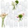 Glass Bud Vases Set of 24, Clear Flower Vase for Centerpieces, Small Vases for Flowers, Decor Centerpiece for Bathroom, Decorative Vases for House Warming