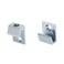 C.R. Laurence MC00BN CRL Brushed Nickel 5/8" Wide Beveled Mirror Clip Set