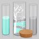 Irenare Unity Sand for Wedding Ceremony Set Wedding Sand Vase Kit Include Sand Ceremony Vase, Sand, Cork Stopper for Weddings Engagement Anniversary(Gray and Blue,Tree)