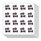 Movie Planner Stickers, 0.5 Inch Theater Scrapbooking Arts Calendar Kids Crafting 208-Pack