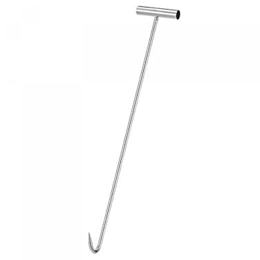 uxcell 23inch T-Handle Meat Boning Hook, Galvanized T Hooks for Kitchen Butcher Shop Restaurant 1Pcs