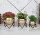 Kalakriti Egyptian Decoration Metal Antique Flower Vase Pot with Stand for Indian Home Decor Decoratives for Indoor Outdoor Living Room Balcony   Best Gift Birthday Anniversary  Golden, 3 pcs Set