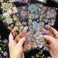12 Sheets 3D Gilded Vintage Flowers Scrapbook Stickers Set Clear Waterproof PET Holographic Floral Stickers Gold Foil Stickers Scrapbook Supplies for Art Bullet Junk Journal Planners DIY Craft Kits
