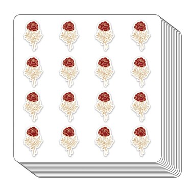 Golden Rose Flower Planner Stickers, 0.5in Scrapbooking Kids DIY Calendar Crafting 208-Pack