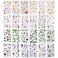KSIWRE 370 PCS Clear Flower Stickers for Scrapbooking,Self-Adhesive Nature Floral Stickers,Small Flower Stickers for Scrapbook, Laptop, Journal, DIY Project