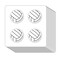 Volleyball Sport Stickers 1in for Scrapbooking, Arts, Craft, Kids DIY, Calendars Journals 80-Pack