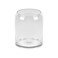 10" High 8" Wide Large Handmade Scandinavian Clear Glass Vase, Glass Flower Vase, Vase for Bouquet, Modern Glass Vase, Dome Glass Vase, Glass Terrariium, Hurricane, Centerpiece (Clear, 8"x10")