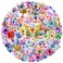 100Pcs Transparent Flower Butterfly Stickers for Scrapbooking, Clear Waterproof Pressed Stickers Decals for Scrapbook Junk Journal Bullet Journal Daily Planner Laptop Envelopes Crafts
