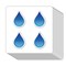 Water Droplet Stickers 1in for Scrapbooking, Arts, Craft, Kids DIY, Calendars Journals 80-Pack