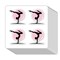 Gymnastics Stickers 1in for Scrapbooking, Arts, Craft, Kids DIY, Calendars Journals 80-Pack
