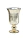 Serene Spaces Living Antique Gold Vase for Flowers, 8 1/2in Gold Urn for Centerpieces, Weddings, Events