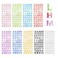 495 Pieces Glitter Alphabet Stickers, 9 Sheets 0.6" A-Z Rhinestone Letter Stickers Self-Adhesive Crystal Stick on Letters Shiny ABC Word Sticker by Letter for Scrapbooking, Card Making, DIY Art Craft