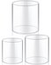 meekoo 3 Pieces Flower Acrylic Vase Cylinders Round Decorative Clear Vase Break Resistant Acrylic Flower Vase Acrylic Cylinder Vases for Centerpieces Floral Home Wedding Table Decoration (6/5/4 in)