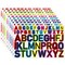 Qilery 10 Sheet Vinyl Letter Stickers Self Adhesive Colorful Font Alphabet Stickers Decal 1 Inch 2 Inch Classroom Capital Bulletin Board Letters for Crafts DIY Notebook Scrapbooking Window Door Decor