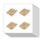 Waffle Stickers 1in for Scrapbooking, Arts, Craft, Kids DIY Journals 80-Pack