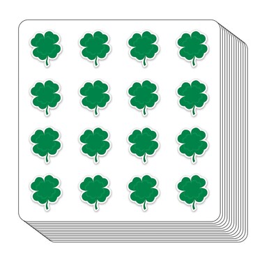 Four-Leaf Clover Planner Stickers, 0.5in Scrapbooking Kids DIY Calendar Crafting 208-Pack