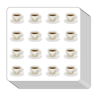 Coffee Hot Chocolate Planner Stickers, 0.5in Monthly Scrapbooking Arts Crafting 208-Pack