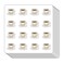 Coffee Hot Chocolate Planner Stickers, 0.5in Monthly Scrapbooking Arts Crafting 208-Pack
