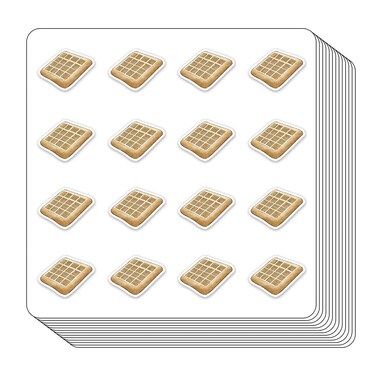 Waffle Planner Stickers, 0.5in Monthly Scrapbooking Arts Calendars Crafting 208-Pack