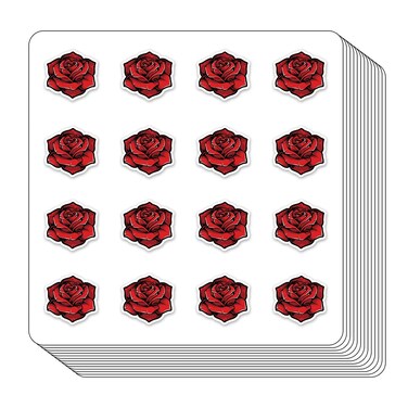 Rose Planner Stickers, 0.5in Monthly Scrapbooking Kids DIY Arts Crafting 208-Pack