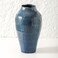 Blue Ceramic Vase for Home Decor,11.6 Inch Flower Vase&iuml;&frac14;&OElig;Decorative Blue Vase for Pampas Grass&iuml;&frac14;&OElig;Modern Art Texture Vase for Home Entryway Living Room Dining Table Farmhouse Office Decor-Blue