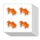 Goldfish Stickers 1in for Scrapbooking, Arts, Craft, Kids DIY, Calendars Journals 80-Pack