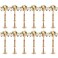 Didaey 12 Pcs Gold Metal Flower Wedding Centerpieces Stand for Table Tall Versatile Flower Arrangement Flower Vase Stand Pillar Candle Holder for Party Wedding Reception Dinner Table (20 Inches)