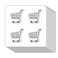 Shopping Cart Stickers 1in for Scrapbooking, Arts, Craft, Kids DIY, Journals 80-Pack