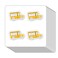 School Bus Stickers 1in for Scrapbooking, Arts, Craft, Kids DIY, Calendars Journals 80-Pack