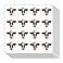 Cow Head Planner Stickers, 0.5in Monthly Scrapbooking Kids DIY Arts Crafting 208-Pack