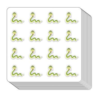 Snake Planner Stickers, 0.5in Scrapbooking Kids DIY Calendar Crafting 208-Pack