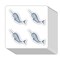 Narwhal Stickers 1in for Scrapbooking, Arts, Craft, Kids DIY, Calendars Sea Animal Labels 80-Pack