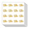 School Bus Planner Stickers, 0.5in Monthly Scrapbooking Kids DIY Arts Crafting 208-Pack