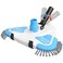 2025 Enhanced TidyMister Pool Vacuum Head with Wheels,Steering Handle Swimming Pool Vac with Side Brush &amp; Rotatable Hose Adapter(Safe for Vinyl Liner) for Inground &amp; Above Ground Pools - Triangle