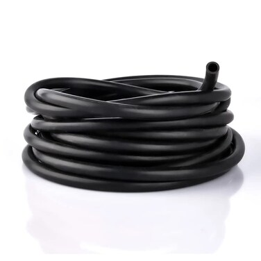 2MM ID Silicone Tubing, JoyTube Black Food Grade Silicone Tubing 2MM ID x 4MM OD 19.68 Feet High Temp Pure Silicone Hose Tube for Pump Transfer