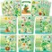 24 Sheets St.Patrick's Day Stickers for Kids, Shamrock Stickers for Envelopes Cards Craft Scrapbooking Decorative, St Patricks Day Parties Favors Decorations Gift Supplies for Toddlers and Adults