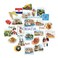 Navy Peony Captivating Croatia Travel Stickers (31 Pieces) - Watercolor, Waterproof, Country Themed   Iconic Vacation Decals for Journals, Scrapbooks, Water Bottles, Suitcase