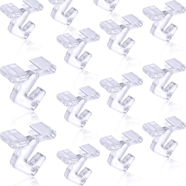 Clear Drop Ceiling Hooks for Hanging Ceiling Hanger for Decoration Classroom Office Signs Decorations Plants(25 Pieces)