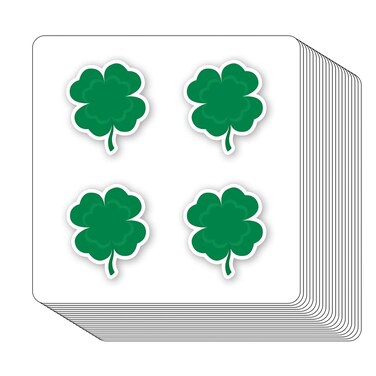 Four-Leaf Clover 1in for Scrapbooking, Arts, Craft, Kids DIY, Calendars 80-Pack