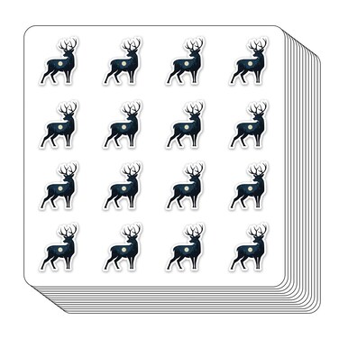 Moon Deer Planner Stickers, 0.5in Scrapbooking Kids DIY Calendar Crafting 208-Pack