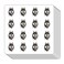Siberian Husky Planner Stickers, 0.5in Scrapbooking Kids DIY Calendar Crafting 208-Pack