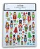 Christmas Nutcracker Stickers - Glitter Adhesive Decals for Crafts &amp; Scrapbooks - 38 Pieces