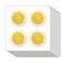 Lemon Slice Stickers 1in for Scrapbooking, Arts, Craft, Kids DIY, Calendars Journals 80-Pack