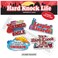 Annie Hard Knock Life Sticker Collection - Set of 4 Coloring Broadway Stickers Inspired by Annie - die-Cut, Bubble Free Vinyl. (3" x 3" - Set of 4)