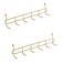 FRIADE Gold Grid Hooks Rack for Wall Grid Panel,Hanging Hooks for Wall Grid Storage and Display&iuml;&frac14;&OElig;Size 10.7&acirc;&euro;x 2.8&acirc;&euro;x1.8 &acirc;&euro;&iuml;&frac14;&OElig;2 Pack